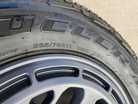 17" Nissan Frontier X-PRO OEM Desert Runner wheels rims tires DUELER A/T Texas Truck Tire