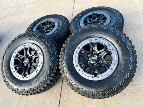 17" Ford Ranger Raptor Beadlock wheels rims Bronco 2024 2025 2026 NEW Texas Truck Tire