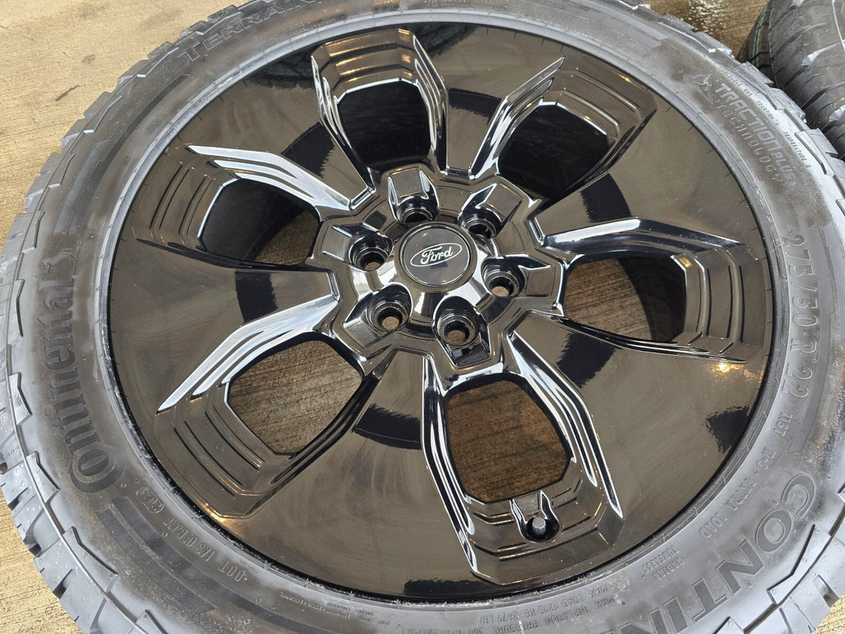 22" Ford F-150 LIMITED OEM rims wheels 10472 tires 2023 2024 2025 NEW Texas Truck Tire