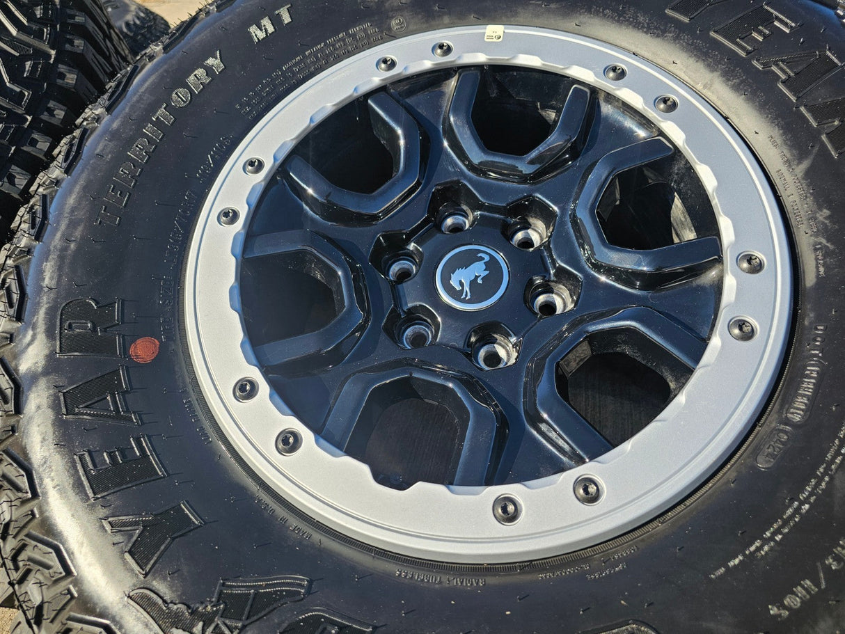 17" Ford Bronco SASQUATCH wheels rims BEADLOCK 10388 Ranger GOODYEAR M/T Texas Truck Tire