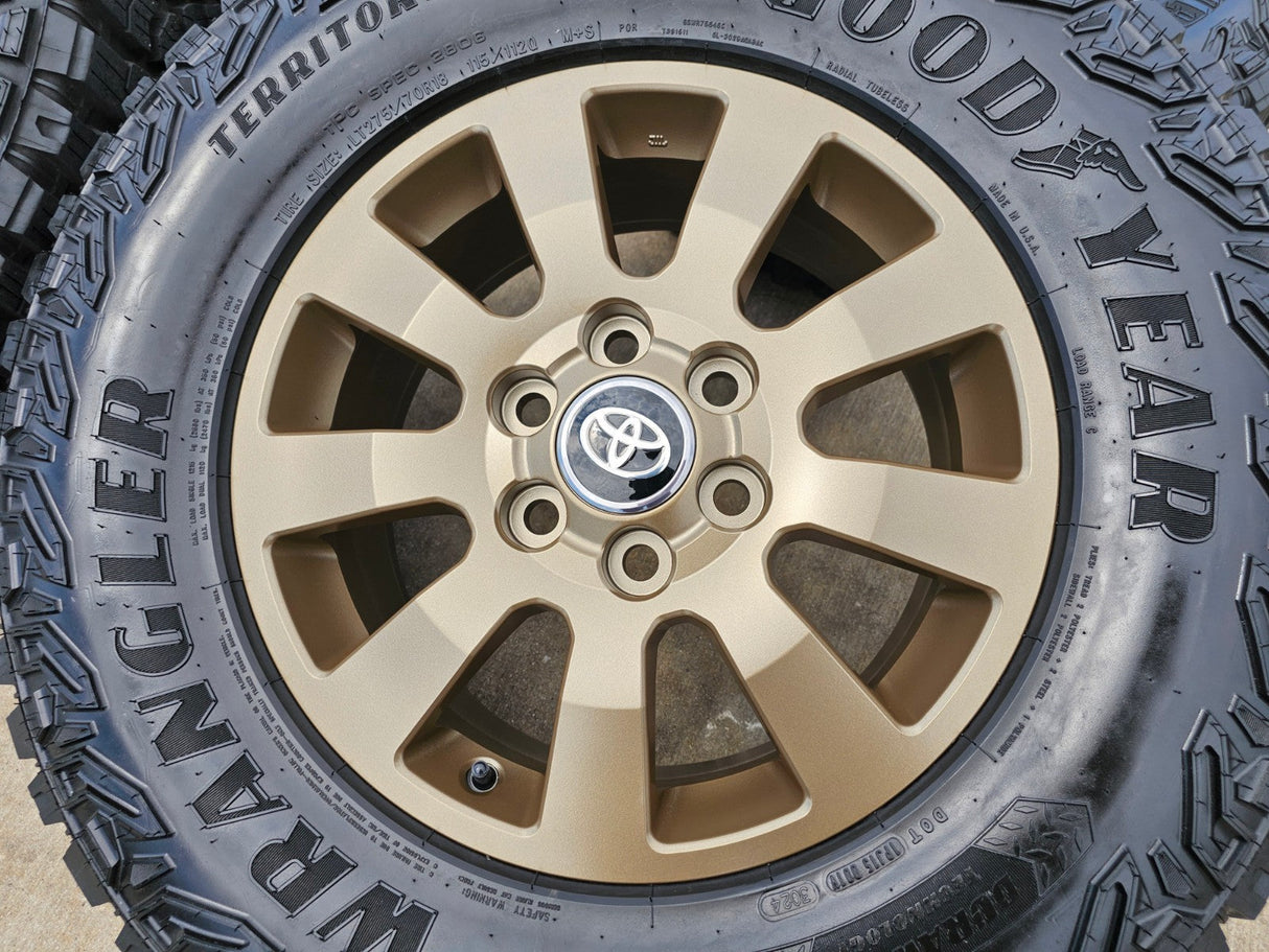 18" Toyota Land Cruiser OEM TRD wheels rims 95952 Tundra Sequoia BRONZE NEW Texas Truck Tire