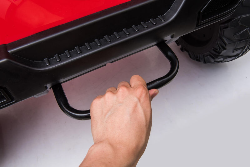 JEEP Dual Control Kids Electric Ride-On Car with Foot Pedal, LED Lights, Music Player, USB, Bluetooth