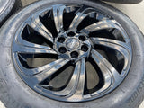 22" Lincoln Navigator BLACK LABEL OEM 10497 rims wheels tires Texas Truck Tire