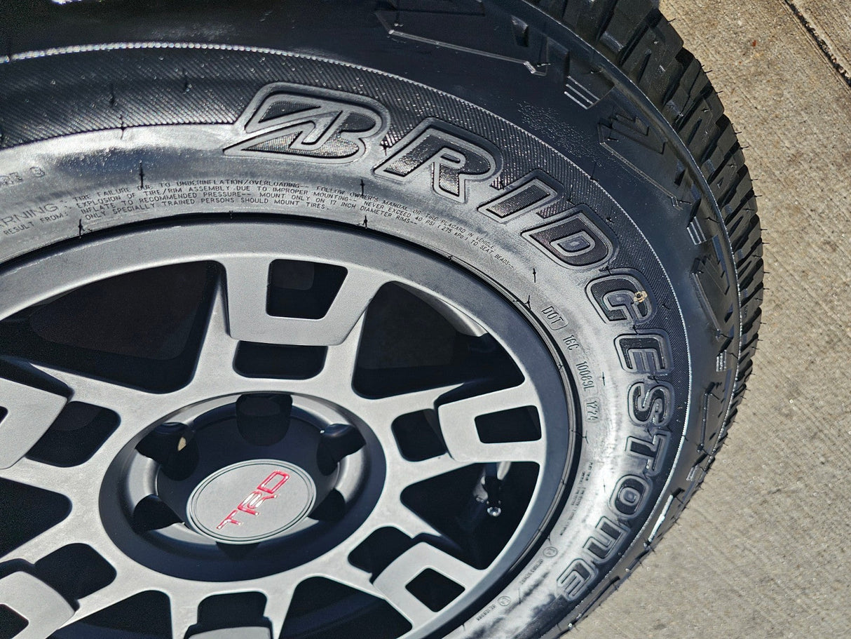 17" Toyota Tacoma 4Runner OEM wheels rims black 75167 TRD FJ DUELER A/T NEW Texas Truck Tire