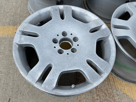18" 18x8.5 + 18x9.5 Mercedes S550 S600 OEM staggered 65470 65471 wheels rims Texas Truck Tire