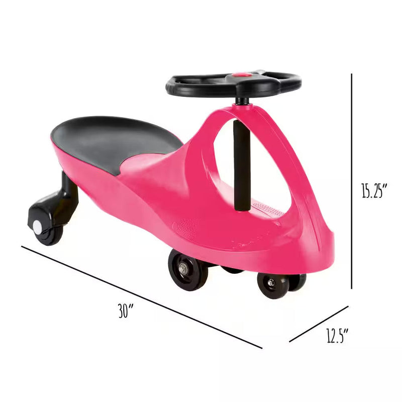 Wiggle Ride-On Car Toy with Twist and Swivel Steering, No Batteries, Gears, or Pedals Needed