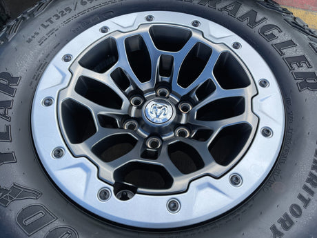 18" Dodge Ram 1500 TRX Beadlock OEM 2735 RHO wheels rims 2021 2022 2023 2024 Texas Truck Tire