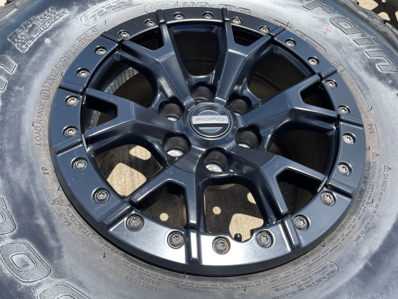 17" Ford F-150 Raptor R OEM BEADLOCK 10460 rims wheels 37" tires BFG Texas Truck Tire