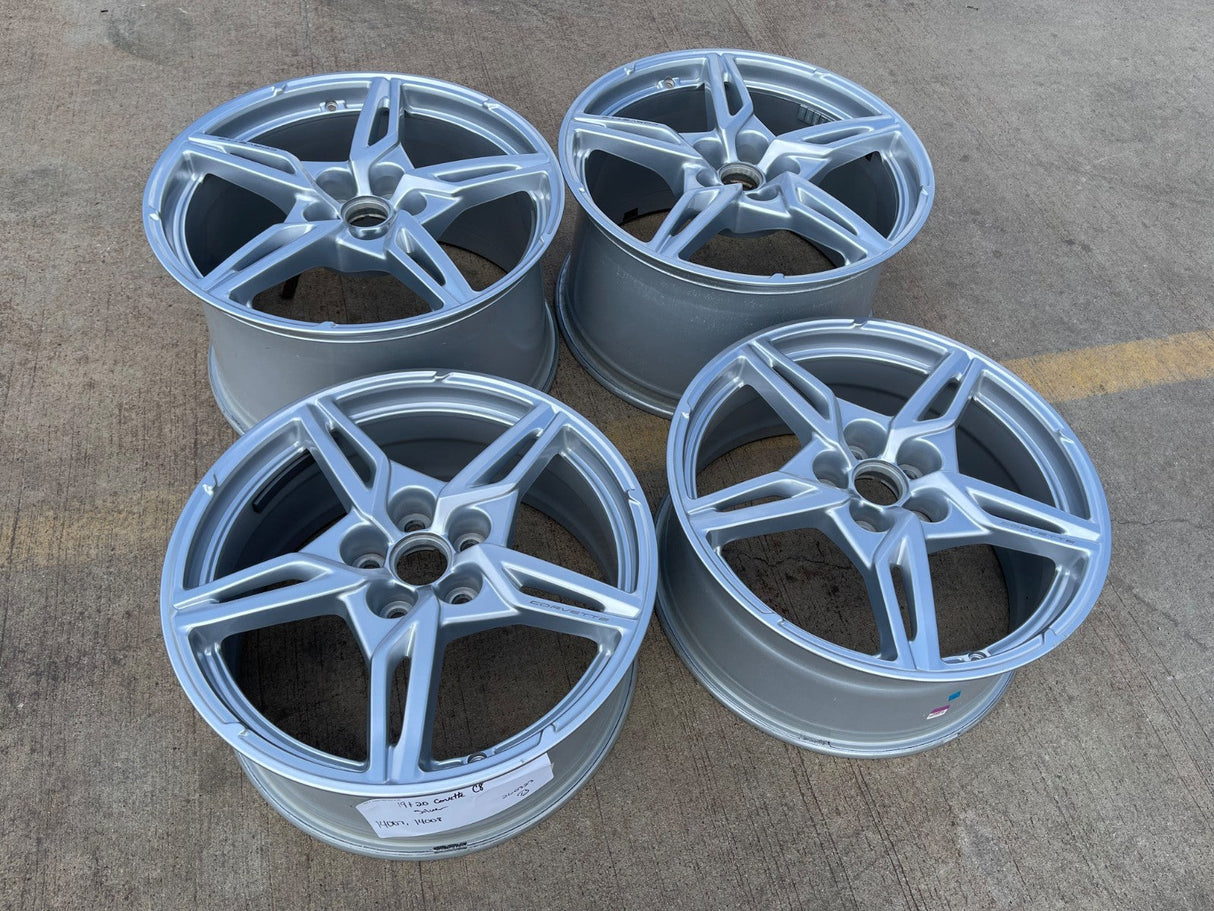 19" + 20" Chevy Corvette C8 OEM wheels rims 14007 14008 2023 2024 2025 2026 Texas Truck Tire