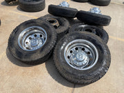 17" Dodge Ram 3500 Dually Laramie 8x200 wheels rims 2701 2702 OEM FIRESTONE Texas Truck Tire
