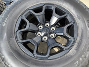 18" Dodge Ram 1500 TRX RHO Black OEM 66002 wheels rims HANKOOK A/T2 35" Texas Truck Tire