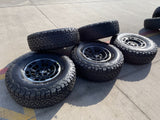 17" Ford Bronco HERITAGE SASQUATCH OEM 22025 wheels rims BFG KO2 A/T 37" NEW Texas Truck Tire