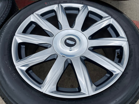 22" Cadillac Escalade Platinum OEM 95078 wheels rims 2024 2025 2026 NEW Texas Truck Tire