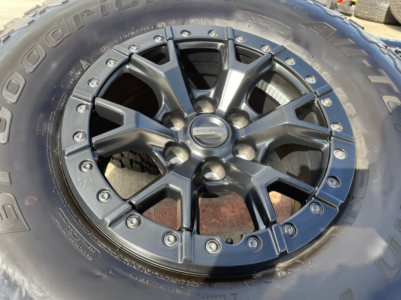 17" Ford F-150 Raptor R OEM BEADLOCK 10460 rims wheels 37" tires BFG Texas Truck Tire