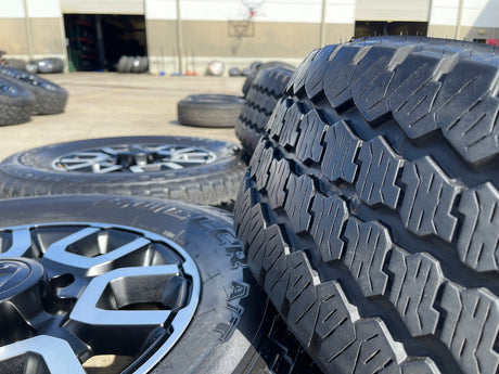18" Ram 2500 3500 LARAMIE OEM 2694 wheels rims 2024 2025 2026 BRIDGESTONE A/T Texas Truck Tire