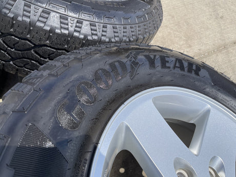 17" Jeep Gladiator OEM wheels rims 9074 Wrangler GOODYEAR TERRITORY A/T NEW Texas Truck Tire