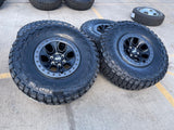 17" Ford F-150 Raptor OEM BEADLOCK rims wheels 10459 95210 M/T2 37" tires NEW Texas Truck Tire