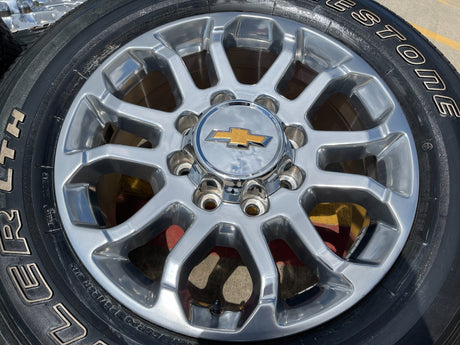 20" Chevy Silverado HIGH COUNTRY GMC Sierra AT4 2500 3500 OEM 95685 wheels rims Texas Truck Tire