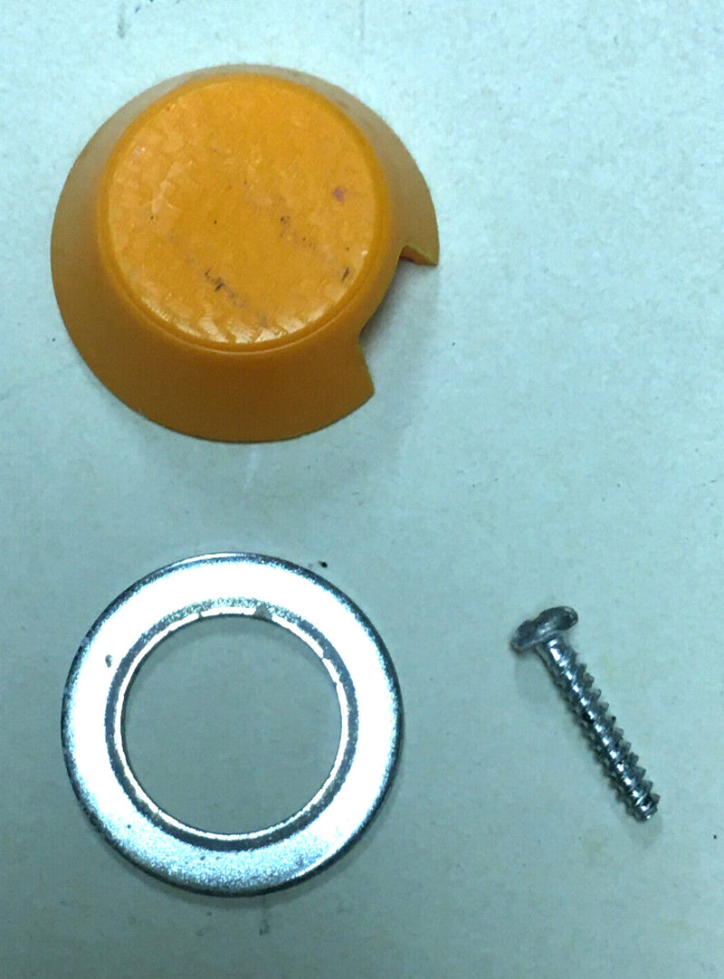 Set of 2 Orange Wild Thing Front Wheel Drive Power Wheels with Caps and Washer