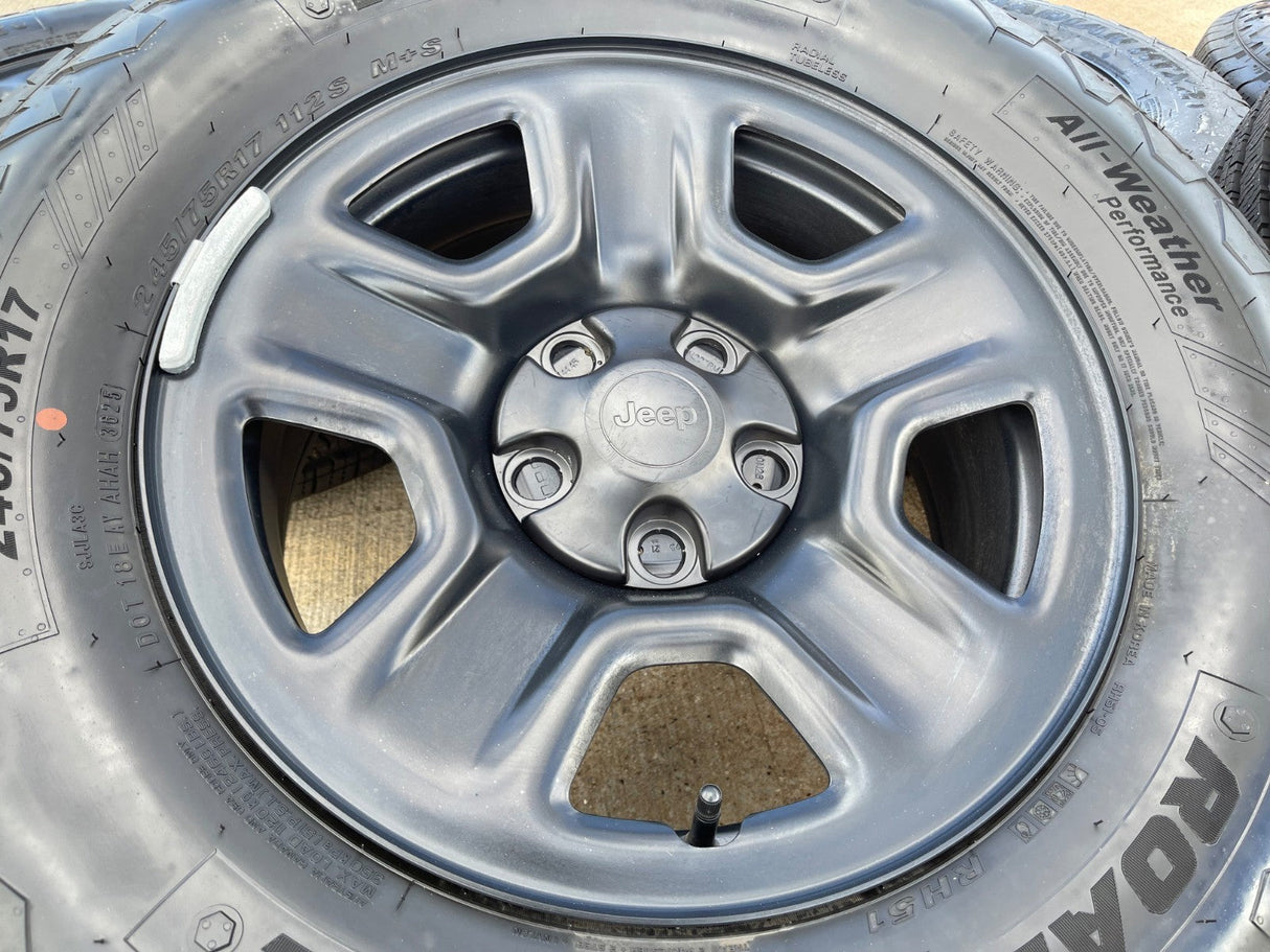 17" Jeep Gladiator OEM wheels rims Steel 9220 9240 Wrangler 2025 2026 NEW Texas Truck Tire