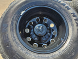 17" Dodge Ram 3500 Dually Laramie wheels rims 2706 2707 OEM black 2025 2026 NEW Texas Truck Tire