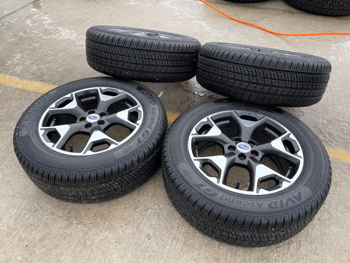 17" Subaru XV Crosstrek OEM 68855 wheels rims tires 2022 2023 2024 2025 2026 Texas Truck Tire