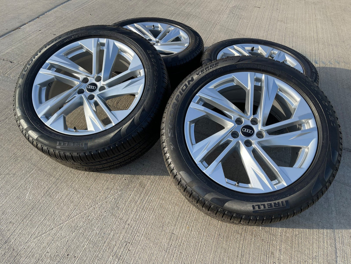 20" Audi Q7 OEM wheels rims Q8 RS S VW Atlas 12053 tires 2022 2023 2024 2025 Texas Truck Tire