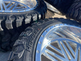 24x14 Xtreme Forged 009 wheels rims Chevy RAM 1500 Tacoma -76 6x139 6x5.5 35" Texas Truck Tire