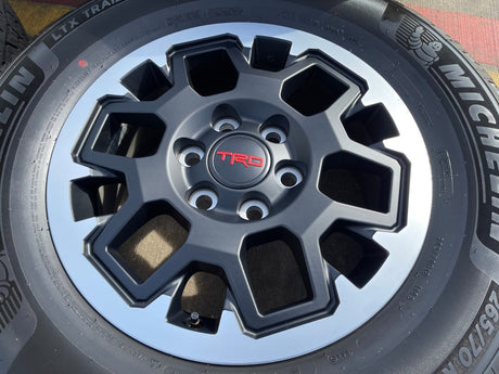 18" Toyota Tacoma 4Runner TRD OEM 94199 wheels rims 2024 2025 2026 NEW MICHELIN Texas Truck Tire