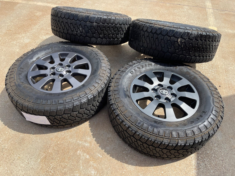 18" Toyota Land Cruiser OEM wheels rims 95952 Tundra Sequoia FIRESTONE X/T Texas Truck Tire