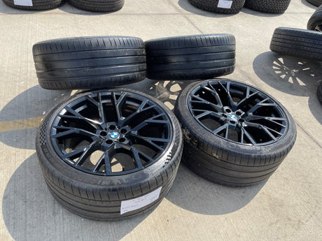 21" + 22" BMW OEM X5M X6M Series OEM 86244 86243 wheels rims MICHELIN Texas Truck Tire