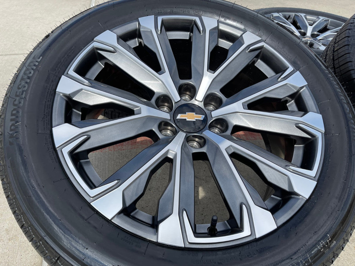 22" Chevy Tahoe Silverado Suburban OEM wheels rims 2022 2023 2024 2025 2026 NEW Texas Truck Tire