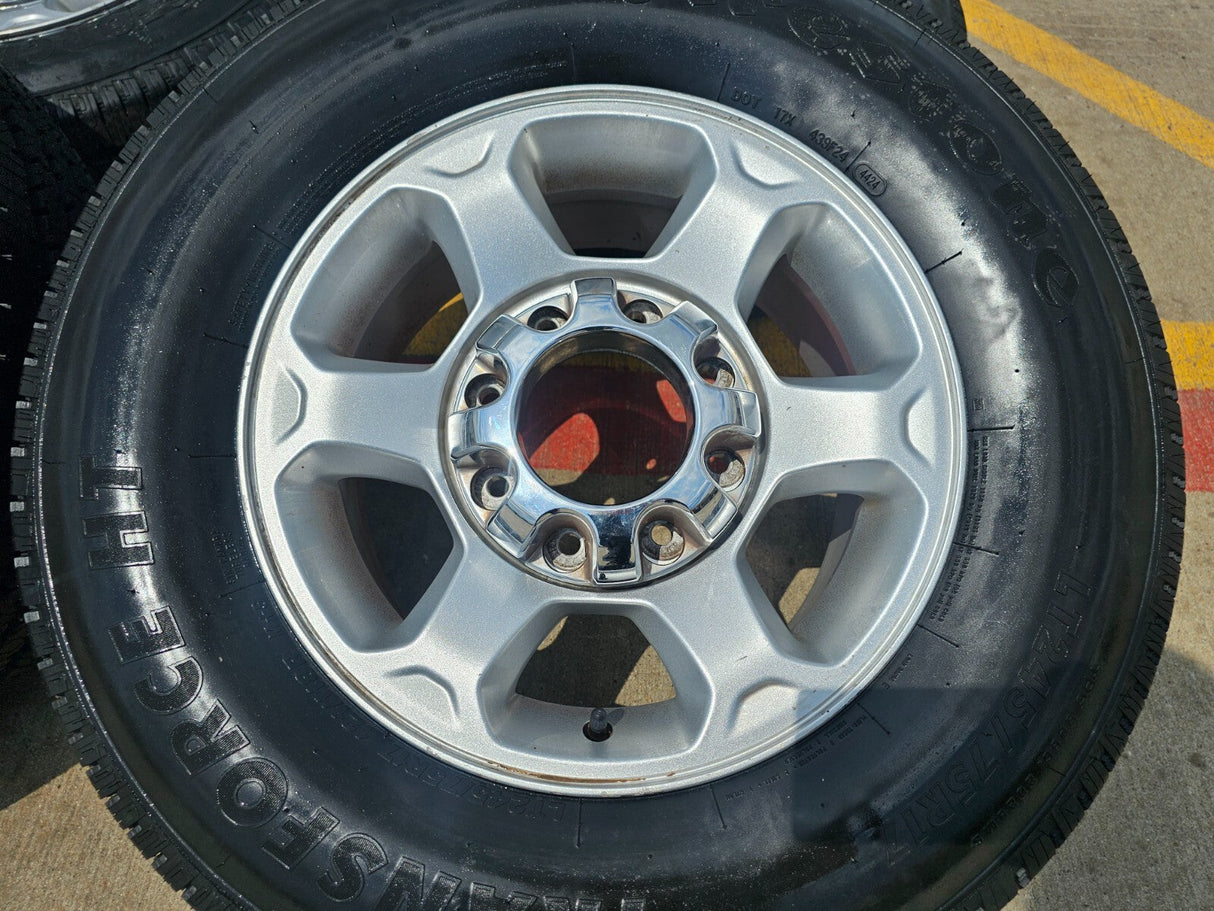 17" Ford F-250 F-350 OEM rims wheels 3950 tires FIRESTONE DISCOUNTED Texas Truck Tire
