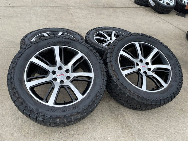 22" Cadillac Escalade Platinum OEM 4738 wheels rims tires 35" Texas Truck Tire