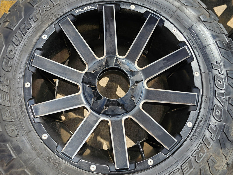 20x10 FUEL Contra D615 Ford F-250 F-350 rims wheels 8x170 -18 TOYO 35" Texas Truck Tire