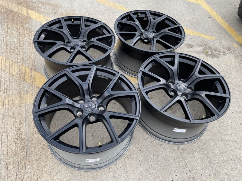 20" 20x10 Jeep Grand Cherokee SRT Trackhawk SRT8 OEM 9173 black wheels rims Texas Truck Tire