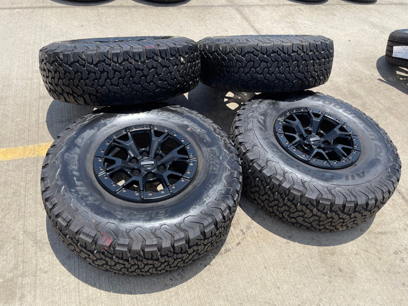 17" Ford F-150 Raptor R OEM BEADLOCK 10460 rims wheels 37" tires BFG Texas Truck Tire