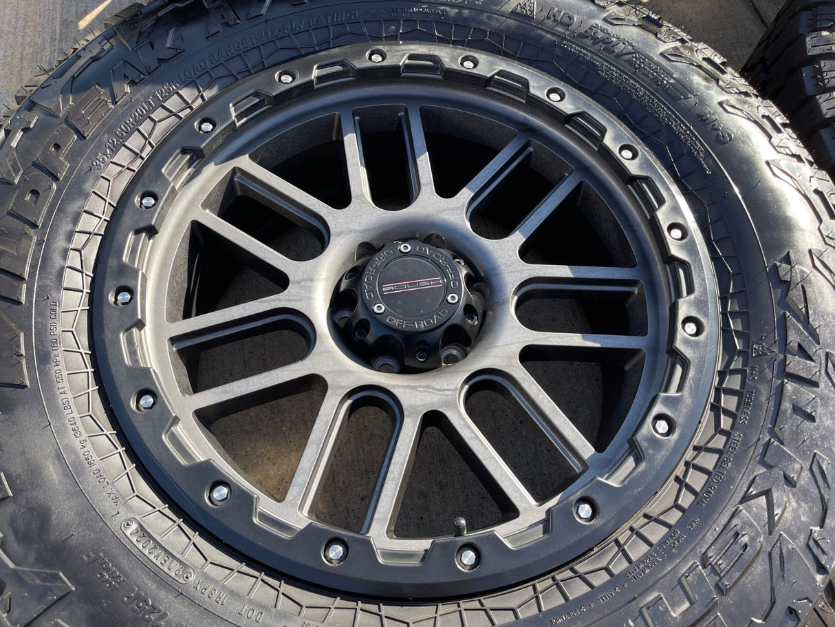 20" Ford F-150 ROUSH OEM Vision 111 Nemesis rims wheels Expedition FALKEN 35" Texas Truck Tire