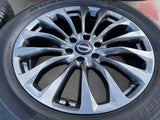 22" Infiniti QX80 QX56 Nissan Titan OEM wheels rims 62799 73770 tires Texas Truck Tire