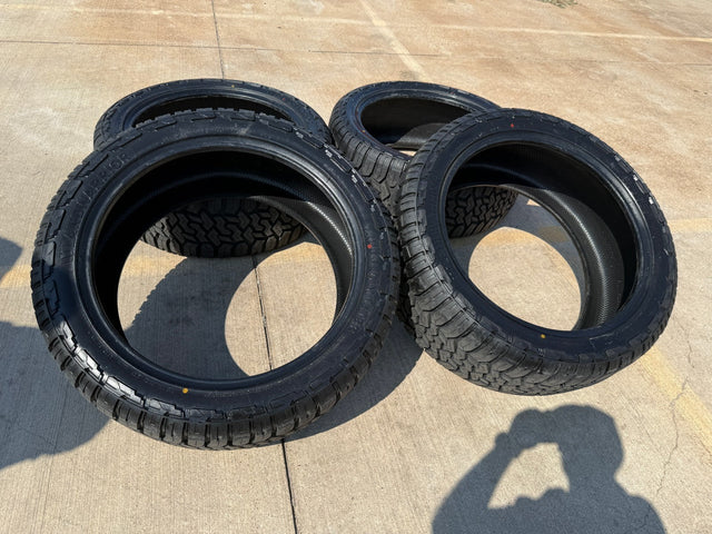 (4) 35x12.5x24 Land Warrior Rugged Master X/T tires F-150 Silverado LT 12 ply F Texas Truck Tire