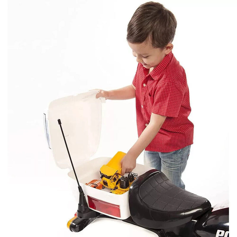Children's Police Motorcycle Ride-On Toy Vehicle - Electric Motorbike for Boys and Girls 12V