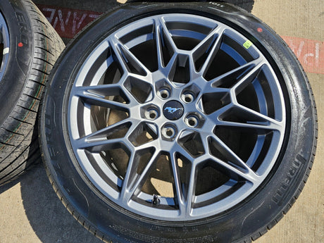 19" Ford Mustang GT Track Pack OEM 10600 10603 wheels rims 2025 2026 TPMS NEW Texas Truck Tire