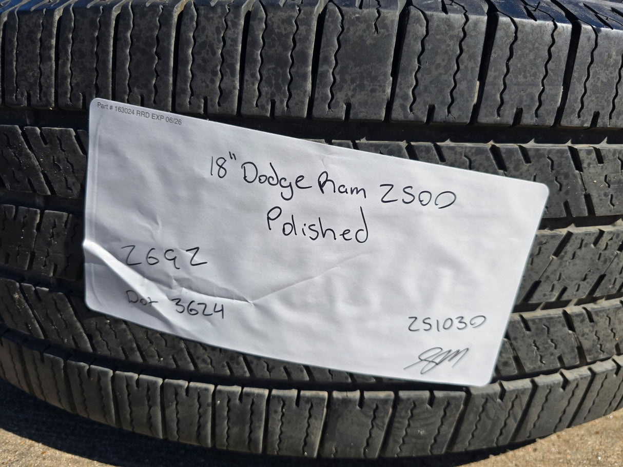 18" Ram 2500 3500 Laramie Power Wagon OEM wheels rims 2692 tires FIRESTONE Texas Truck Tire