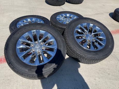 18" Lexus GX460 GX470 Tacoma 4Runner OEM CHROME wheels rims 74297 tires Texas Truck Tire