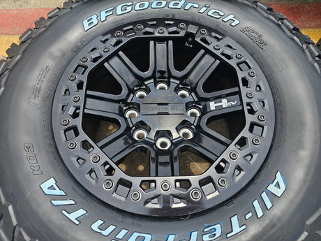 18" Hummer beadlock EV HEV 2500 OEM wheels rims 2023 2024 2025 2026 NEW BFG 35" Texas Truck Tire