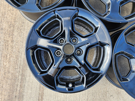 17" Jeep Wrangler Gladiator Rubicon OEM 9236 wheels rims 2021 2022 2023 2024 NEW Texas Truck Tire