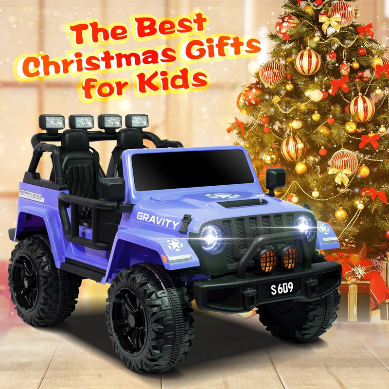 Kids Electric 12V Ride-On Jeep Truck with Remote Control and Powerful Battery