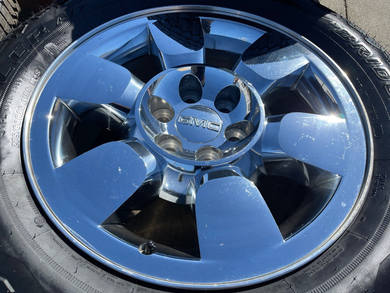 20" GMC Sierra Yukon DENALI OEM wheels rims 5419 BRIDGESTONE DUELER A/T NEW Texas Truck Tire