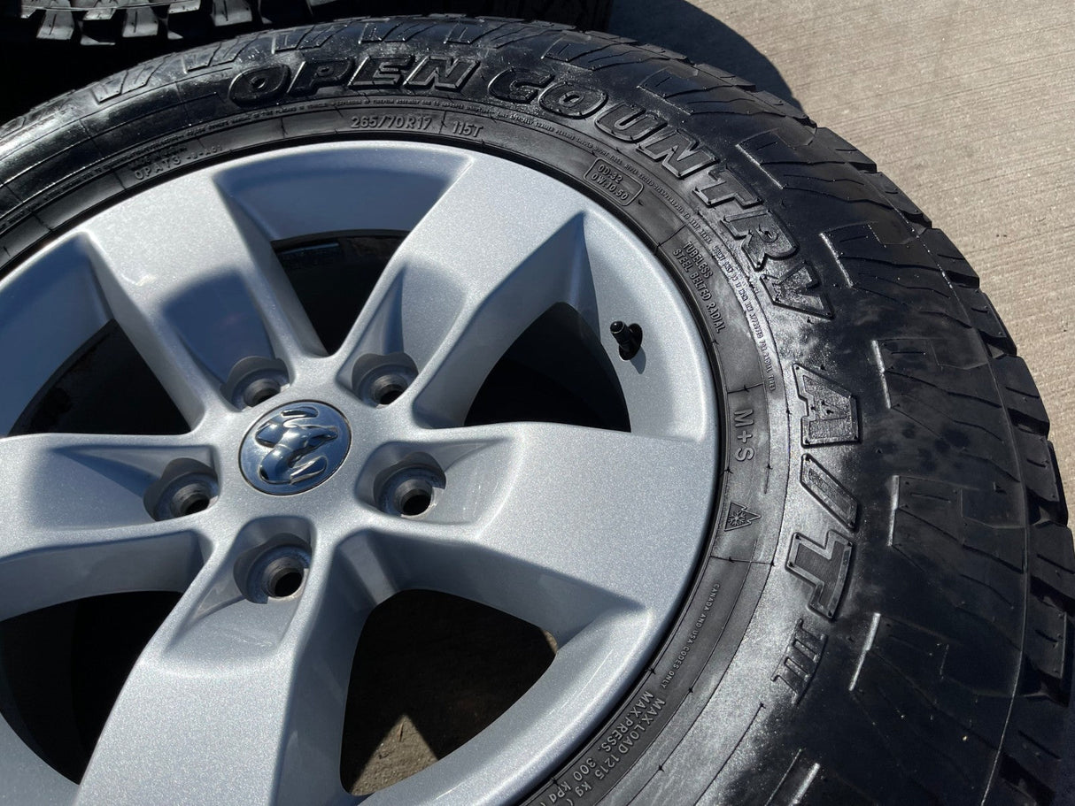 17" Dodge Ram 1500 OEM 2448 wheels rims 5x139 5x5.5 tires TOYO A/T3 Texas Truck Tire