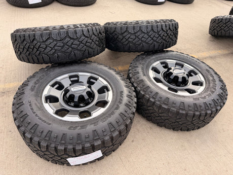 18" Ford F-250 F-350 OEM TREMOR rims wheels 10482 tires 35" DURATRAC A/T Texas Truck Tire